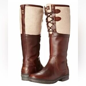 UGGS Leather Tall Lace up Winter Waterproof Boots